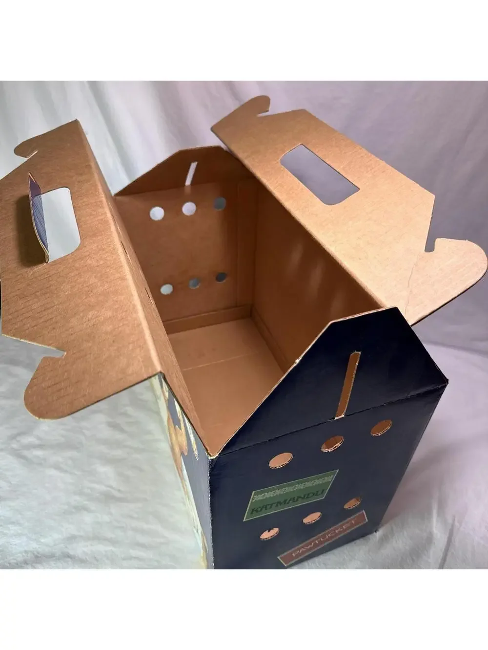 vintage Cosmic Cat Shuttle cardboard carrier Pet Transporter Friskies Retro RARE